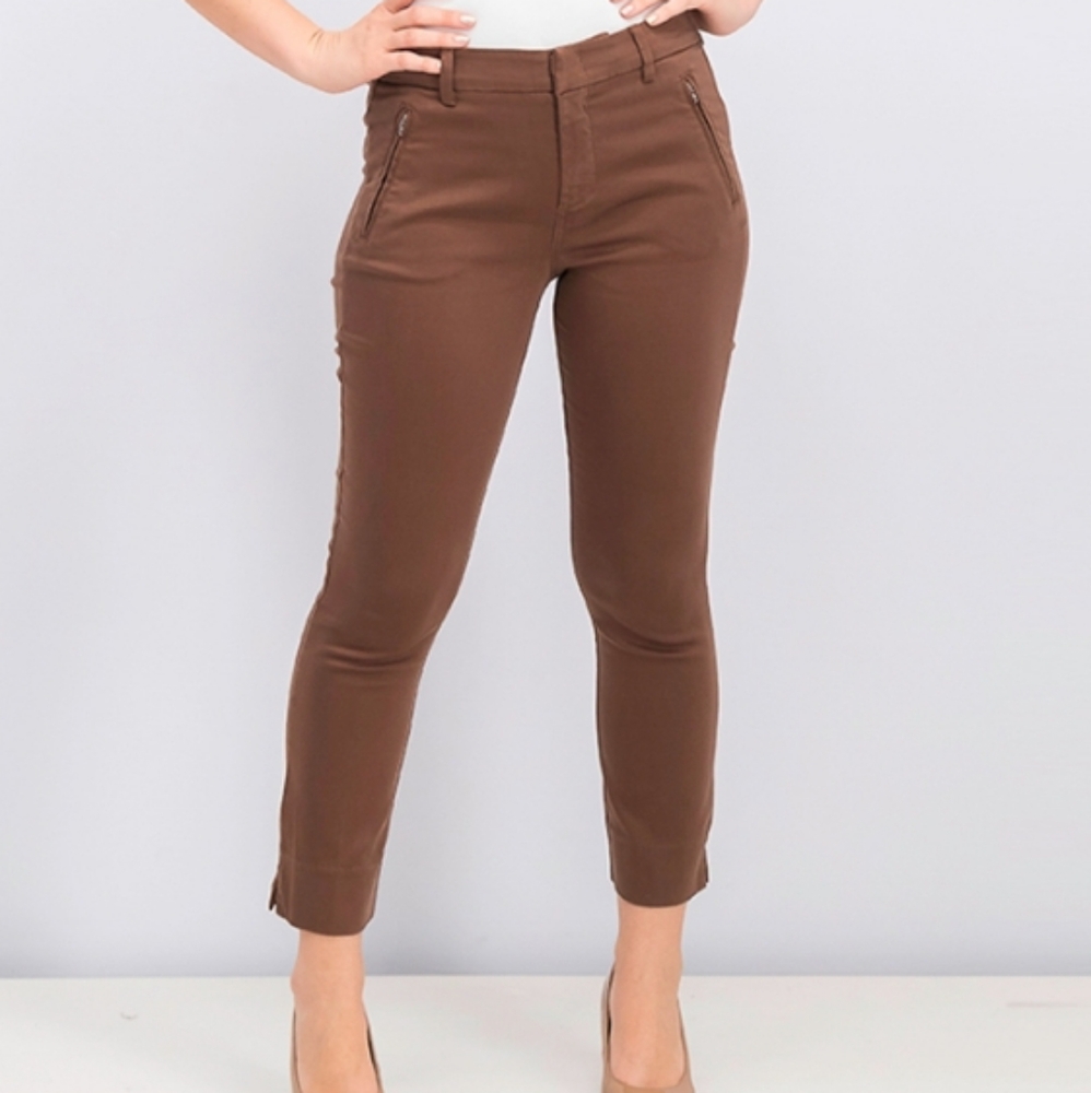 Level 99 premium denim brown crop pants